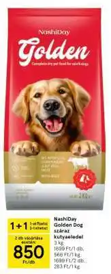 Tesco Nashiday Golden Dog Száraz Kutyaeledel ajánlat