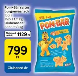 Tesco Pom-Bär sajtos burgonyasnack ajánlat