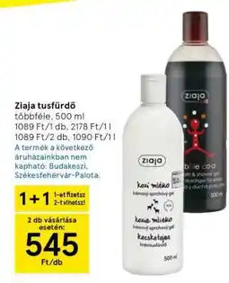 Tesco Ziaja tusfürdő ajánlat