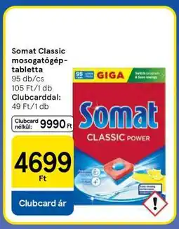 Tesco Somat Classic mosogatógép-tabletta ajánlat
