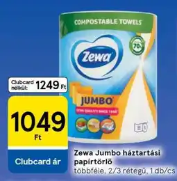 Tesco Zewa Jumbo háztartási papírtörlő ajánlat