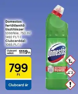 Tesco Domestos fertőtlenítő tisztítószer ajánlat