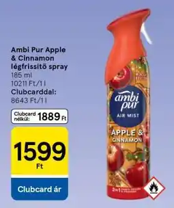 Tesco Ambi Pur Apple & Cinnamon légfrissítő spray ajánlat
