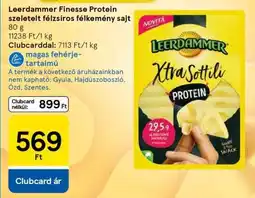 Tesco Leerdammer Finesse Protein szeletelt félzsíros félkemény sajt ajánlat