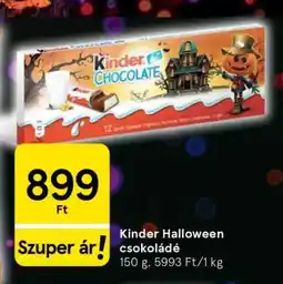 Tesco Kinder Halloween csokoládé ajánlat