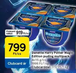 Tesco Danette Harry Potter Magic Edition puding multipack ajánlat