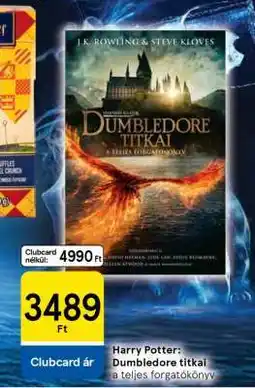 Tesco Harry Potter: Dumbledore titkai a teljes forgatókönyv ajánlat
