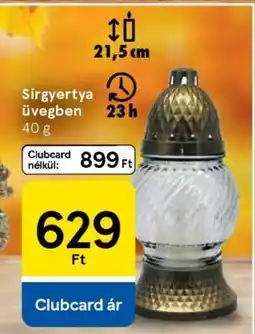 Tesco Sírgertya üvegben ajánlat