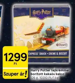 Tesco Harry Potter tejkrémmel borított kakaós keksz ajánlat