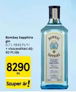 Tesco Bombay Sapphire gin ajánlat