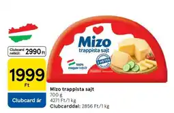 Tesco MIZO Trappista sajt ajánlat