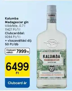 Tesco Kalumba Madagascar gin ajánlat