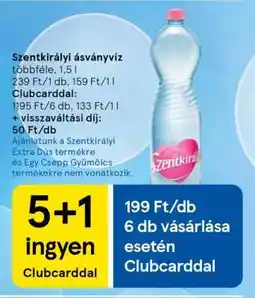 Tesco SZENTKIRÁLYI Ásványvíz ajánlat