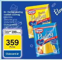 Tesco Dr. Oetker puding családi csomag ajánlat