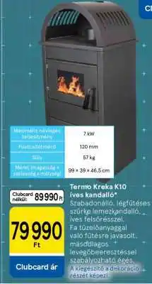 Tesco Termo Kreka K10 íves kandalló ajánlat