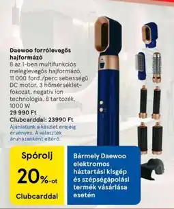 Tesco Daewoo forrólevegős hajformázó ajánlat