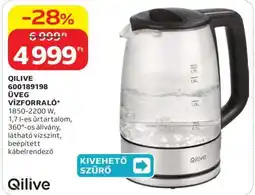 Auchan QILIVE 600189198 ÜVEG VÍZFORRALÓ ajánlat