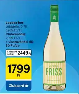 Tesco Laposa bor ajánlat