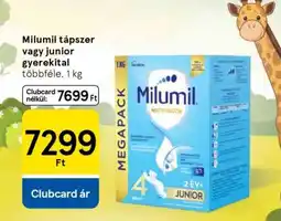 Tesco Milumil tápszer vagy junior gyerekital ajánlat