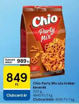 Tesco Chio Party Mix sós kréker-keverék ajánlat