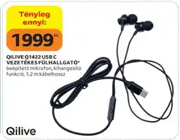 Auchan QILIVE Q1422 USB-C VEZETÉKES FÜLHALLGATÓ ajánlat