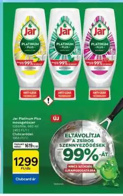 Tesco Jar Platinum Plus mosogatószer ajánlat