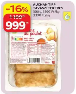 Auchan AUCHAN TIPP TAVASZI TEKERCS ajánlat