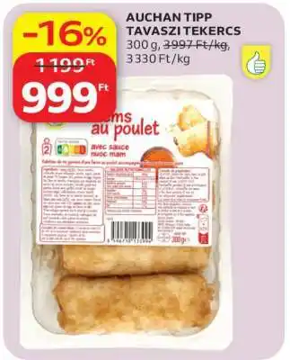 AUCHAN TIPP TAVASZI TEKERCS