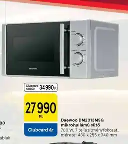 Tesco Daewoo DM2013MSG mikrohullámú sütő ajánlat