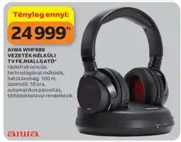Auchan AIWA WHF880 VEZETÉK NÉLKÜLI TV FEJHALLGATÓ ajánlat