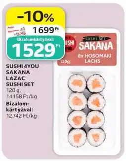 Auchan SUSHI 4YOU SAKANA LAZAC SUSHI SET ajánlat