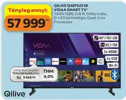Auchan QILIVE Q40FS251B VIDAA SMART TV ajánlat