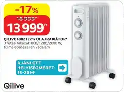 Auchan QILIVE 600212212 OLAJRADIÁTOR ajánlat