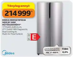 Auchan MIDEA MDRS619FIE46 SIDE-BY-SIDE HŰTŐSZEKRÉNY ajánlat