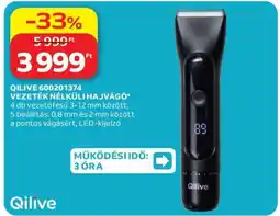 Auchan QILIVE 600201374 VEZETÉK NÉLKÜLI HAJVÁGÓ ajánlat