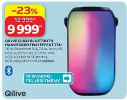 Auchan QILIVE Q1832 BLUETOOTH HANGSZÓRÓ FÉNYEFFEKTEL ajánlat