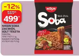 Auchan NISSIN SOBA ZACSKÓS SÜLT TÉSZTA ajánlat