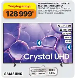 Auchan SAMSUNG UE55U8072FUXXH 4K UHD SMART LED TV ajánlat