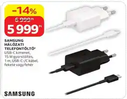 Auchan SAMSUNG HÁLÓZATI TELEFONTÖLTŐ ajánlat