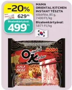 Auchan MAMA ORIENTAL KITCHEN INSTANT TÉSZTA ajánlat