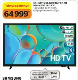 Auchan SAMSUNG UE32H5002FKXXH HD SMART LED TV ajánlat