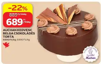 Auchan Kedvenc Belga Csokoládés Torta