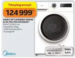 Auchan MIDEA MF110W80BA10WHR ELŐLTÖLTŐS MOSÓGÉP ajánlat