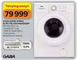Auchan GABA GMW-510DS ELÖLTÖLTŐS MOSÓGÉP ajánlat