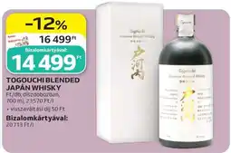 Auchan TOGOUCHI BLENDED JAPÁN WHISKY ajánlat