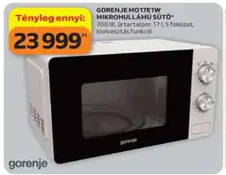 Auchan Gorenje MO17E1W Mikrohullámú Sütő ajánlat