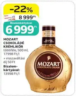 Auchan MOZART CSOKOLÁDÉ KRÉMLIKŐR ajánlat