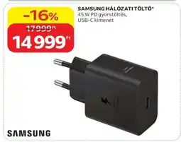 Auchan SAMSUNG HÁLÓZATI TÖLTŐ ajánlat