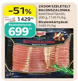 Auchan Zádor Szeletelt Baconszalonna ajánlat