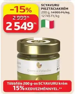 Auchan SCYAVURU PISZTÁCIAKRÉM ajánlat